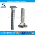 Made In China Flat Head Short Square Neck Carriage Bolts